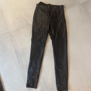 Zara Black Faux Leather Pants small